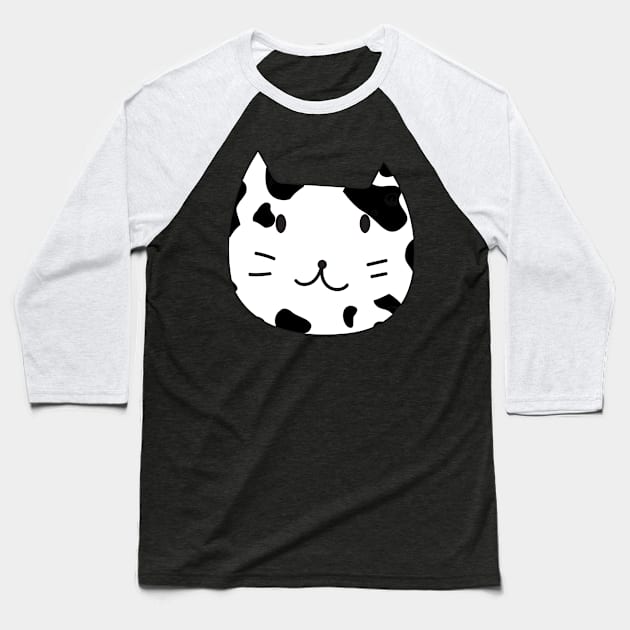 Cow Cat Smliey So Cute Baseball T-Shirt by SOMI SOMI